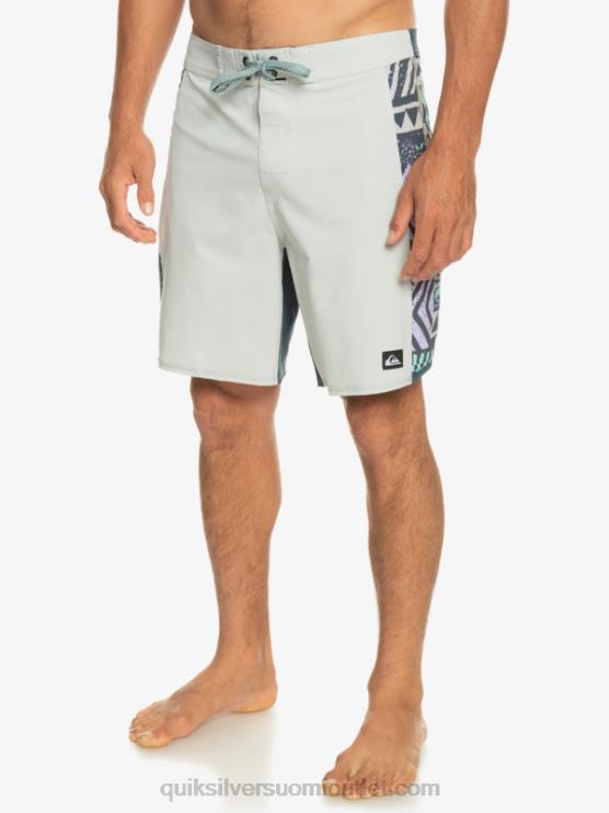 Quiksilver D6JJ311 miehet harmaa violetti surfsilk arch 18 boardshortsit