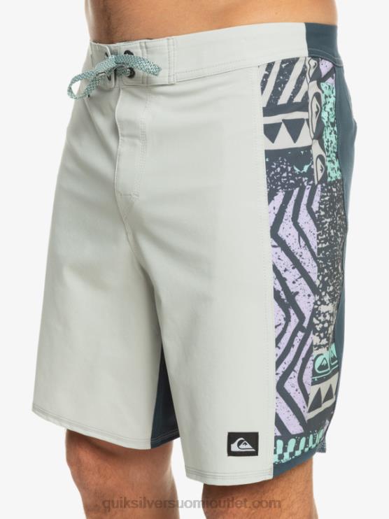 Quiksilver D6JJ311 miehet harmaa violetti surfsilk arch 18 boardshortsit