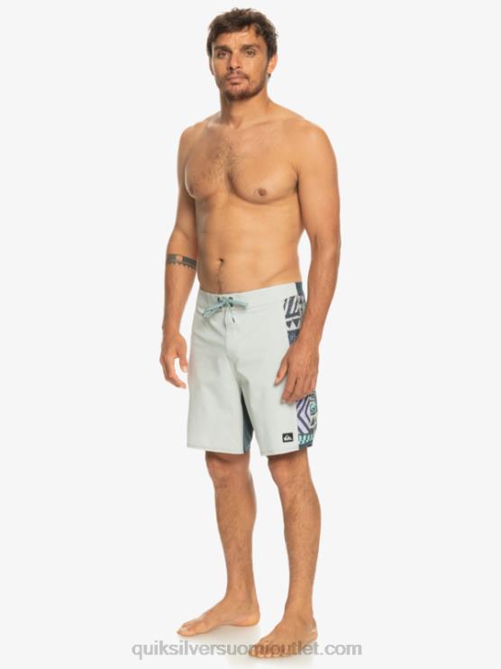 Quiksilver D6JJ311 miehet harmaa violetti surfsilk arch 18 boardshortsit