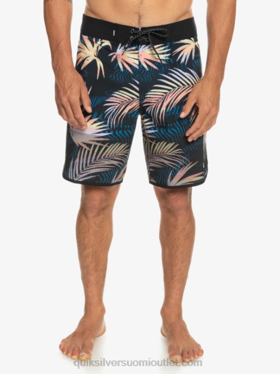 Quiksilver D6JJ31 miehet musta highlite kampasimpukka 19 boardshortsit