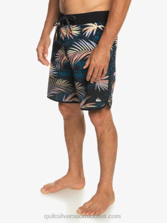 Quiksilver D6JJ31 miehet musta highlite kampasimpukka 19 boardshortsit