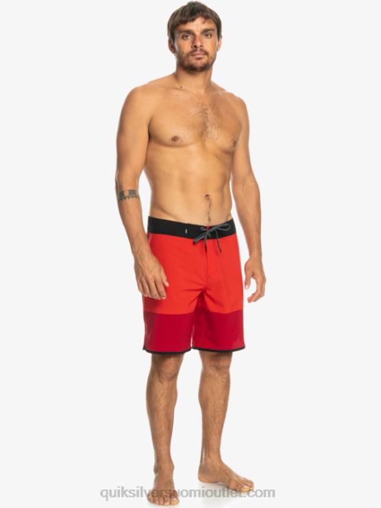 Quiksilver D6JJ32 miehet korkean riskin punainen highlite kampasimpukka 19 boardshortsit
