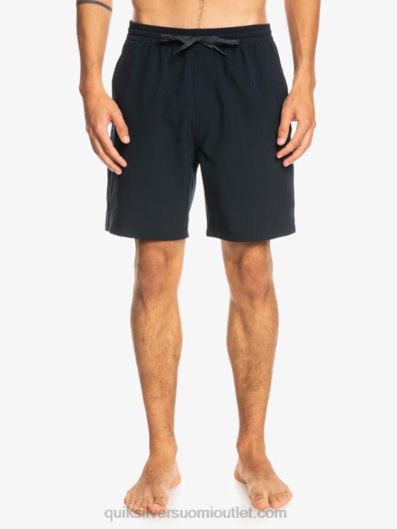 Quiksilver D6JJ342 miehet musta ocean elastiset 18 sammakkoeläinshortsit