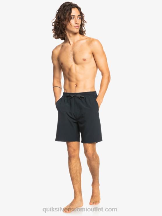 Quiksilver D6JJ342 miehet musta ocean elastiset 18 sammakkoeläinshortsit