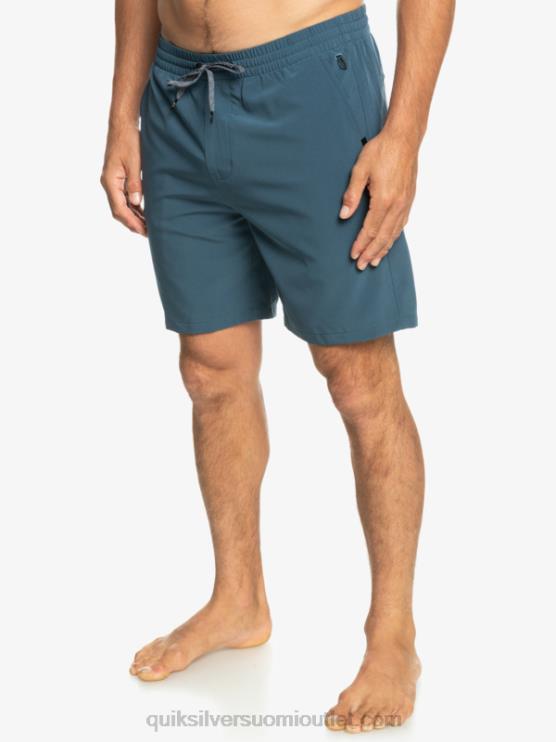 Quiksilver D6JJ345 miehet keskiyön laivasto ocean elastiset 18 sammakkoeläinshortsit