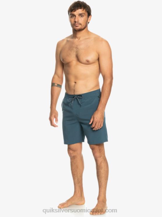 Quiksilver D6JJ345 miehet keskiyön laivasto ocean elastiset 18 sammakkoeläinshortsit