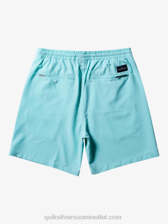 Quiksilver D6JJ346 miehet enkelin sininen ocean elastiset 18 sammakkoeläinshortsit