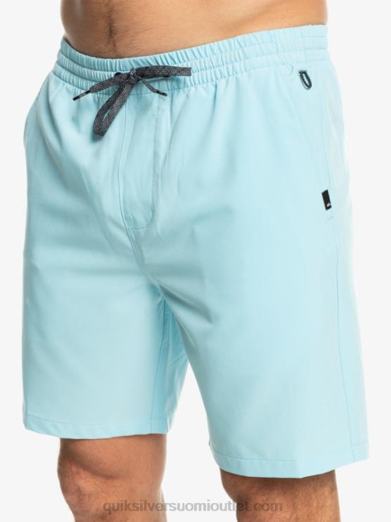 Quiksilver D6JJ347 miehet taivaansininen ocean elastiset 18 sammakkoeläinshortsit