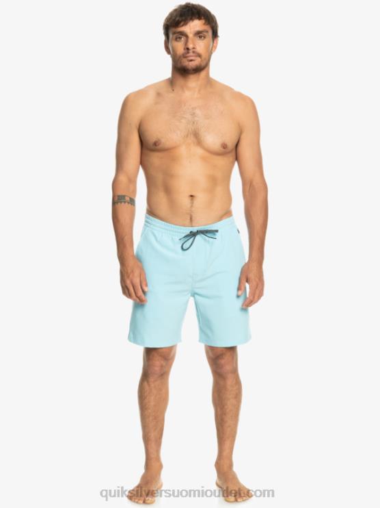 Quiksilver D6JJ347 miehet taivaansininen ocean elastiset 18 sammakkoeläinshortsit