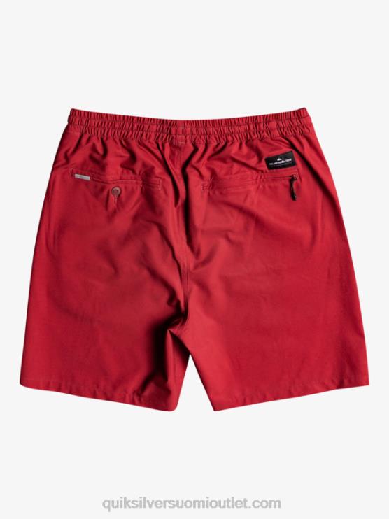 Quiksilver D6JJ350 miehet rubiiniviini ocean elastiset 18 sammakkoeläinshortsit