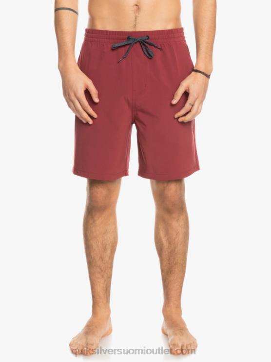 Quiksilver D6JJ350 miehet rubiiniviini ocean elastiset 18 sammakkoeläinshortsit