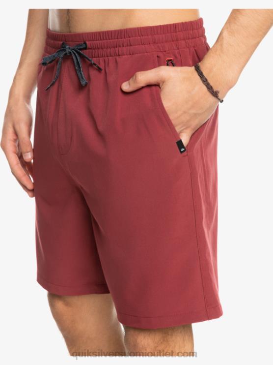 Quiksilver D6JJ350 miehet rubiiniviini ocean elastiset 18 sammakkoeläinshortsit