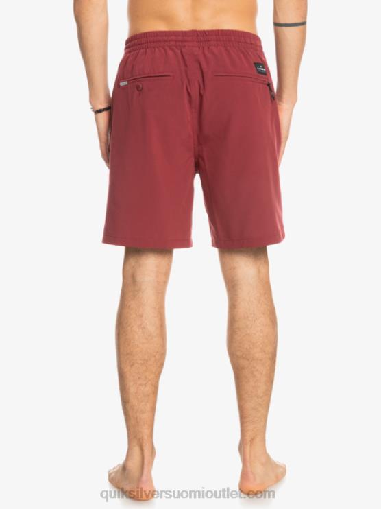 Quiksilver D6JJ350 miehet rubiiniviini ocean elastiset 18 sammakkoeläinshortsit