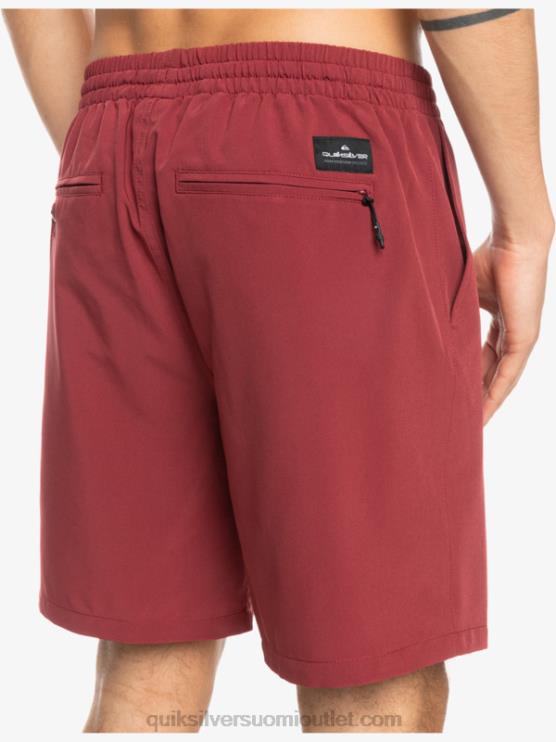 Quiksilver D6JJ350 miehet rubiiniviini ocean elastiset 18 sammakkoeläinshortsit