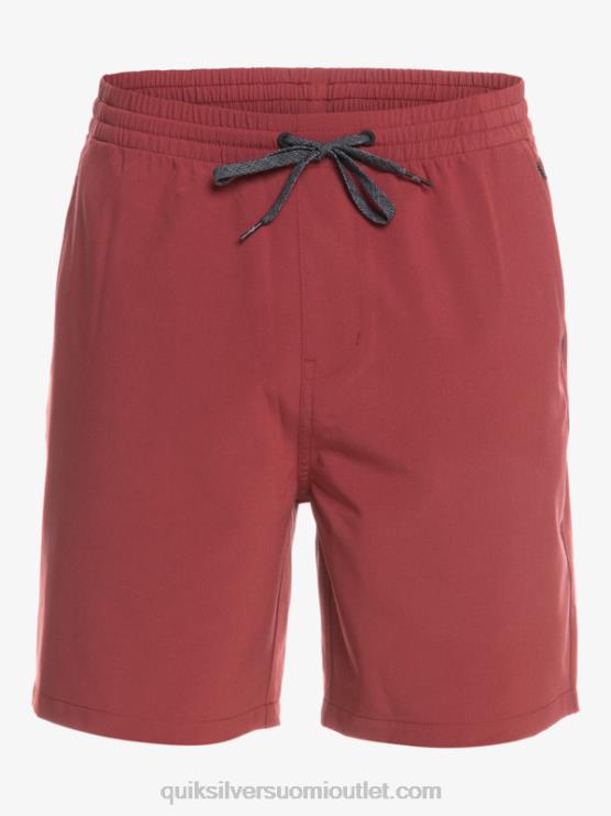 Quiksilver D6JJ350 miehet rubiiniviini ocean elastiset 18 sammakkoeläinshortsit
