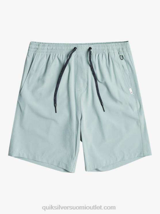 Quiksilver D6JJ352 miehet vihreä miljöö ocean elastiset 18 sammakkoeläinshortsit