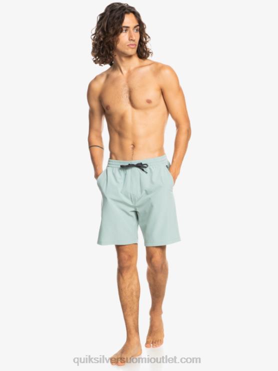 Quiksilver D6JJ352 miehet vihreä miljöö ocean elastiset 18 sammakkoeläinshortsit