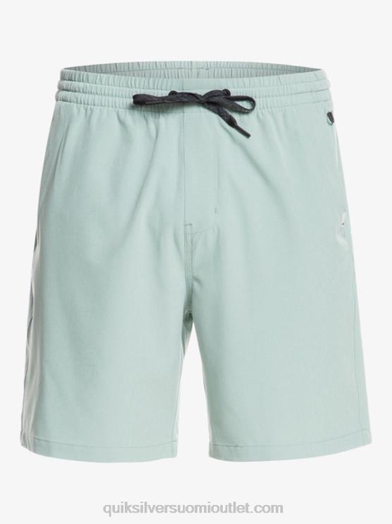 Quiksilver D6JJ352 miehet vihreä miljöö ocean elastiset 18 sammakkoeläinshortsit
