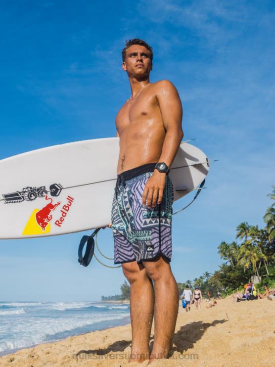 Quiksilver D6JJ36 miehet keskiyön laivasto highlite kampasimpukka 19 boardshortsit