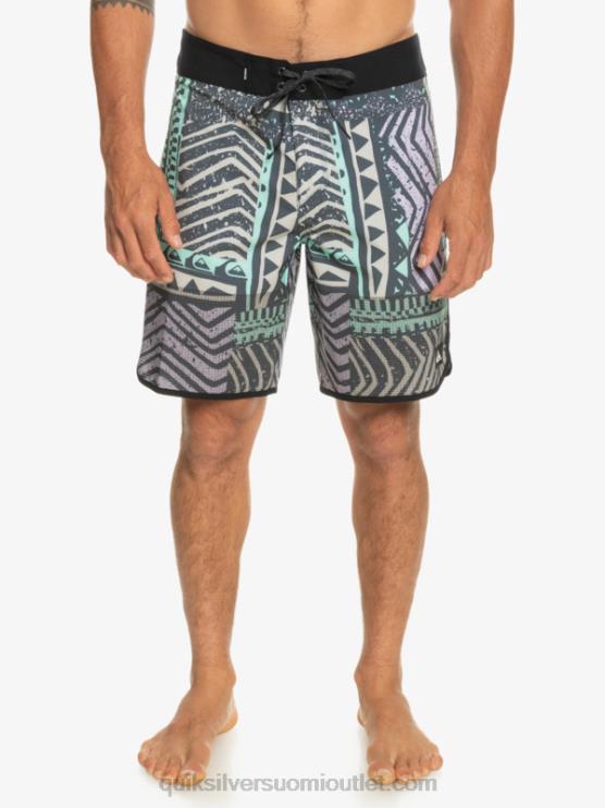 Quiksilver D6JJ36 miehet keskiyön laivasto highlite kampasimpukka 19 boardshortsit