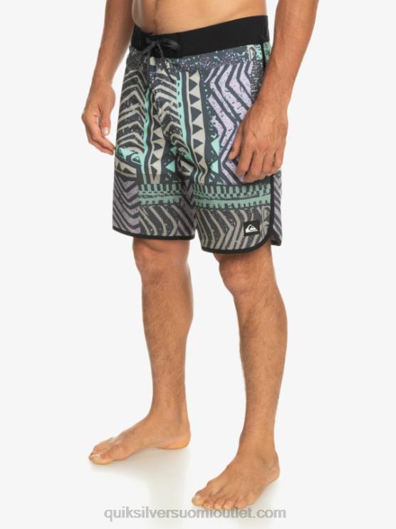 Quiksilver D6JJ36 miehet keskiyön laivasto highlite kampasimpukka 19 boardshortsit