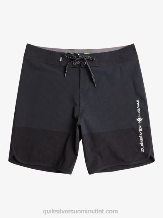 Quiksilver D6JJ37 miehet musta highlite kampasimpukka 19 boardshortsit