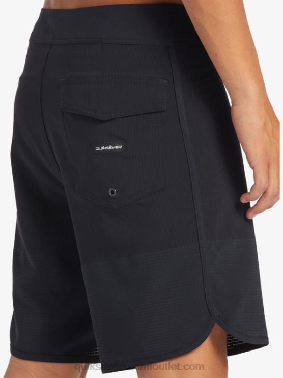 Quiksilver D6JJ37 miehet musta highlite kampasimpukka 19 boardshortsit