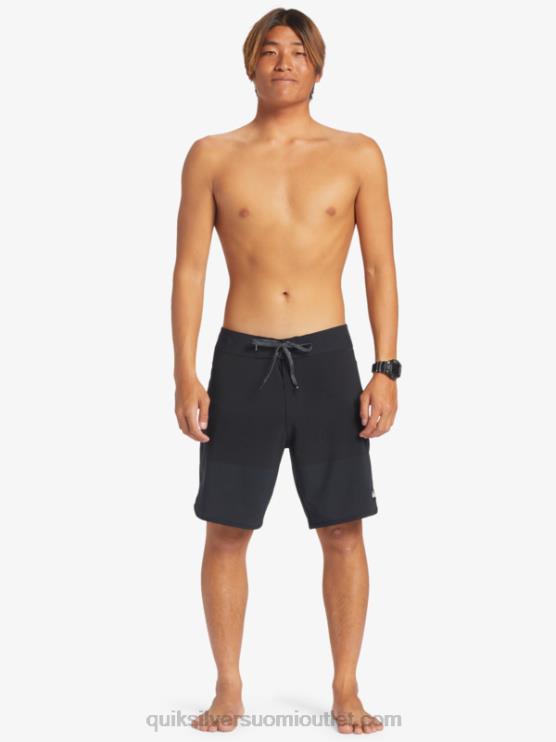 Quiksilver D6JJ37 miehet musta highlite kampasimpukka 19 boardshortsit