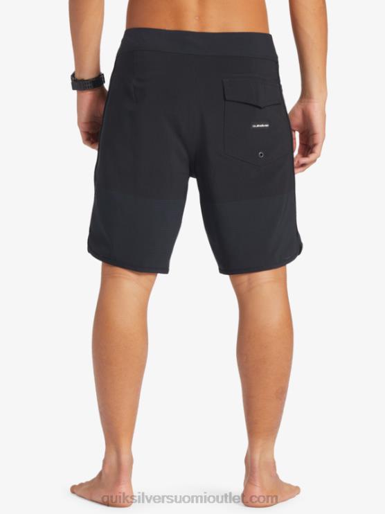 Quiksilver D6JJ37 miehet musta highlite kampasimpukka 19 boardshortsit