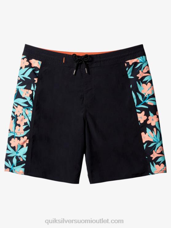 Quiksilver D6JJ415 miehet musta waterman cliffside kiinteät 19 boardshortsit