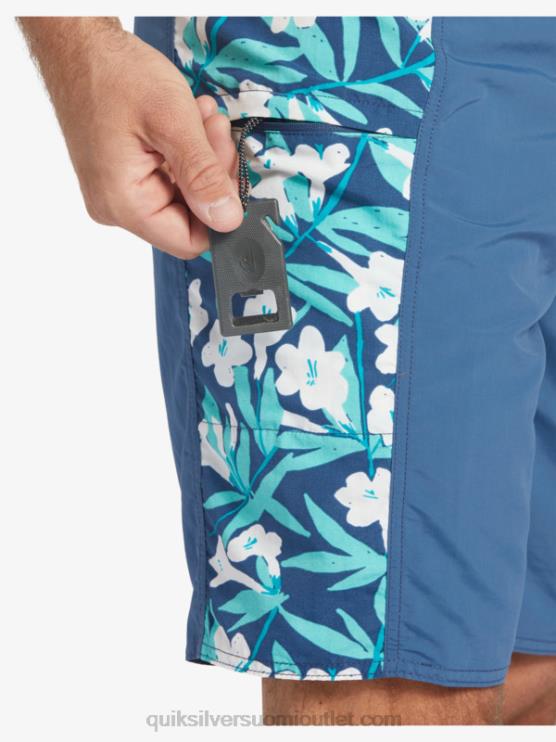 Quiksilver D6JJ416 miehet lippu sininen waterman cliffside kiinteät 19 boardshortsit