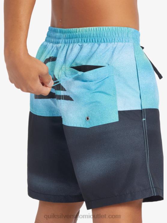 Quiksilver D6JJ482 miehet joen sininen peppu logo 17 volleya