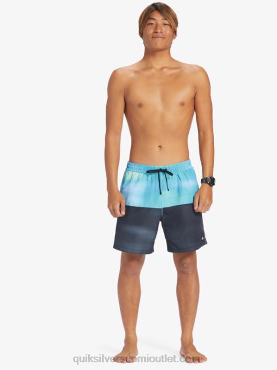 Quiksilver D6JJ482 miehet joen sininen peppu logo 17 volleya