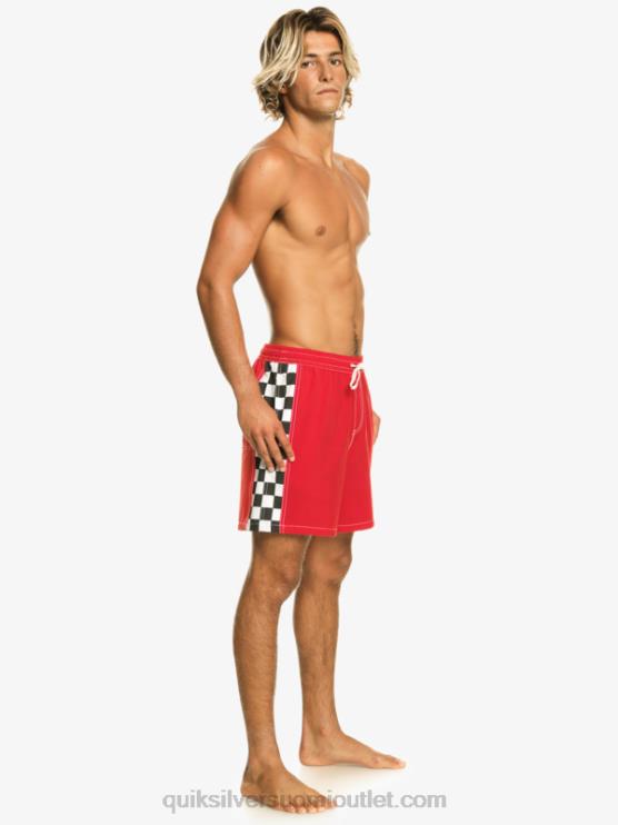 Quiksilver D6JJ530 miehet korkean riskin punainen alkuperäinen kaari 17 volleyt