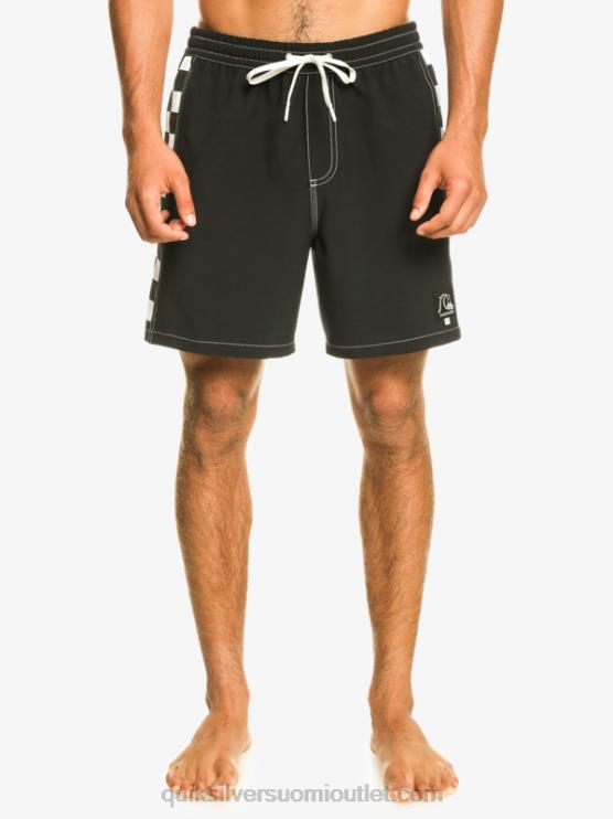 Quiksilver D6JJ531 miehet musta alkuperäinen kaari 17 volleyt