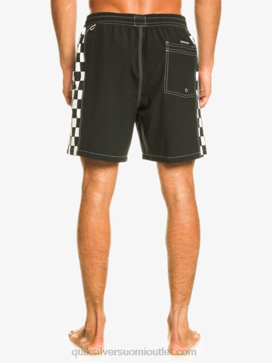 Quiksilver D6JJ531 miehet musta alkuperäinen kaari 17 volleyt