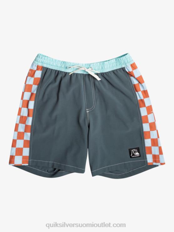 Quiksilver D6JJ532 miehet tumma liuskekivi alkuperäinen kaari 17 volleyt