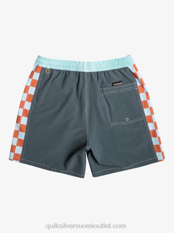 Quiksilver D6JJ532 miehet tumma liuskekivi alkuperäinen kaari 17 volleyt