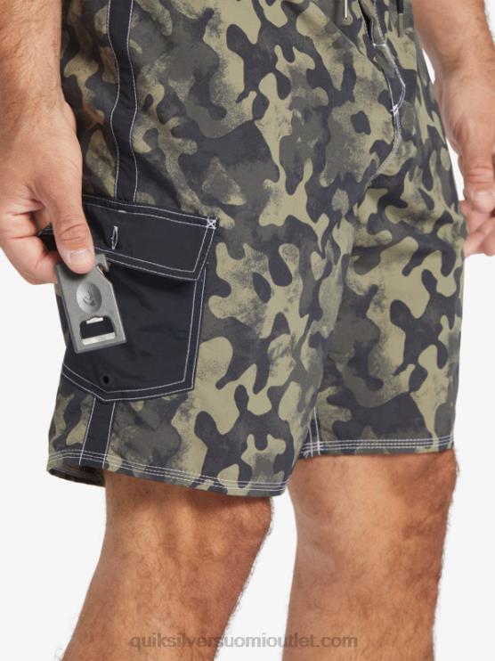 Quiksilver D6JJ535 miehet musta takaiskuhäivytys vesimies, 19 boardshortsit