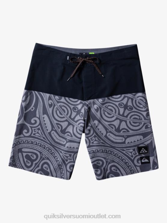 Quiksilver D6JJ560 miehet musta surfsilk musteella 21 boardshortsit