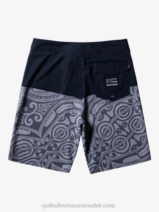 Quiksilver D6JJ560 miehet musta surfsilk musteella 21 boardshortsit