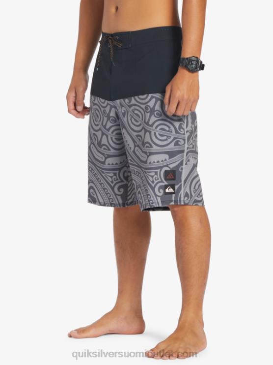 Quiksilver D6JJ560 miehet musta surfsilk musteella 21 boardshortsit
