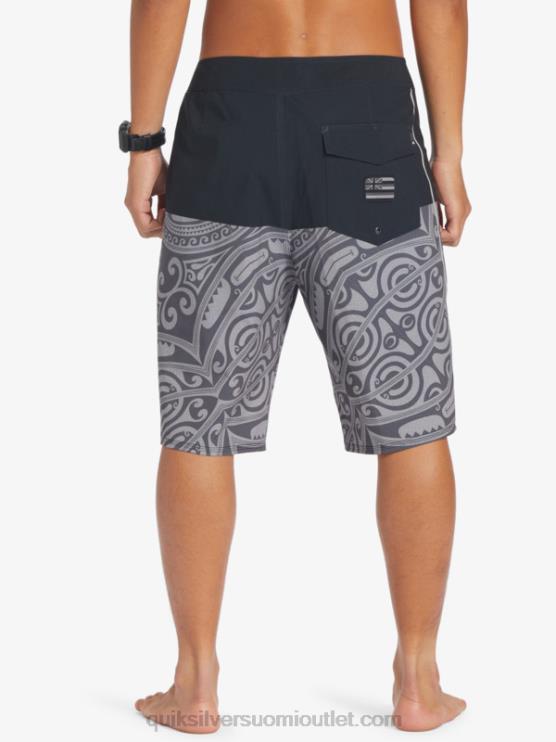 Quiksilver D6JJ560 miehet musta surfsilk musteella 21 boardshortsit