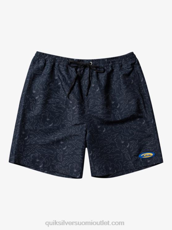 Quiksilver D6JJ583 miehet musta saturn 18 lentopalloa