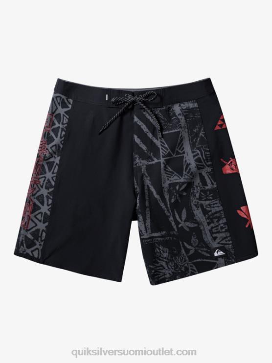 Quiksilver D6JJ637 miehet musta surfsilk arch hawaii 19 boardshortsit