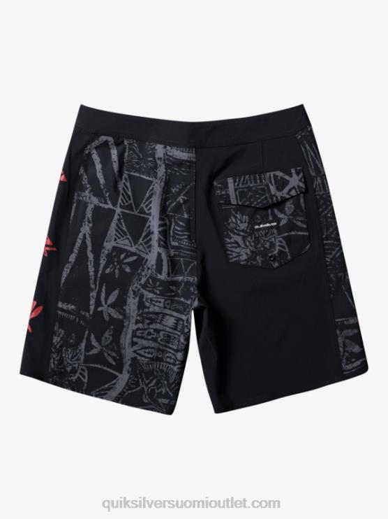 Quiksilver D6JJ637 miehet musta surfsilk arch hawaii 19 boardshortsit