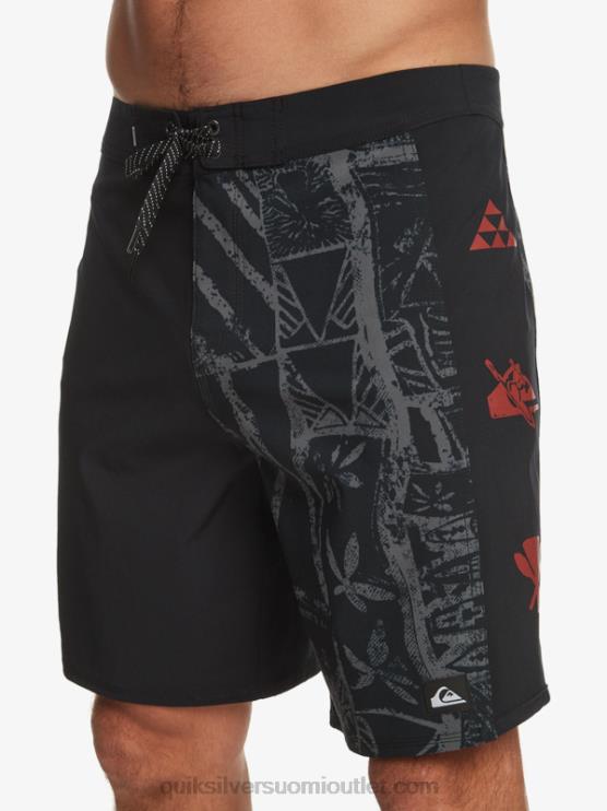 Quiksilver D6JJ637 miehet musta surfsilk arch hawaii 19 boardshortsit
