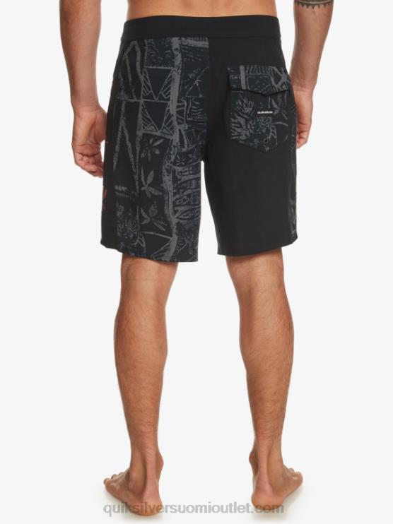 Quiksilver D6JJ637 miehet musta surfsilk arch hawaii 19 boardshortsit