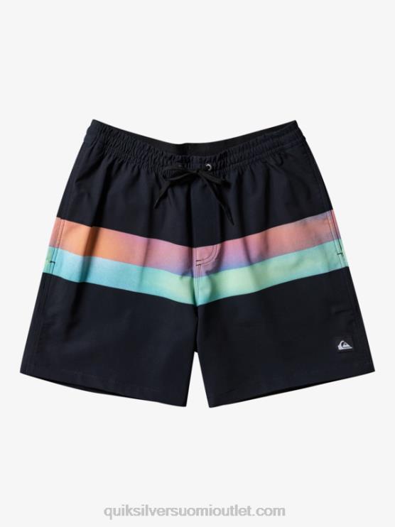 Quiksilver D6JJ654 miehet musta surfsilk air-brush 17 volleya