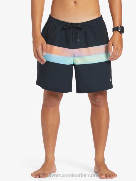 Quiksilver D6JJ654 miehet musta surfsilk air-brush 17 volleya
